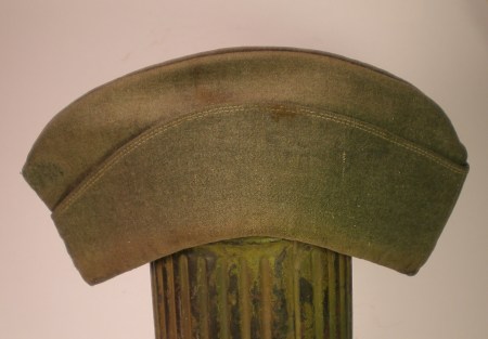 Original salty Waffen SS Overseas hat stripped. side view SOLD